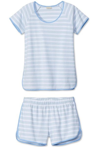 Pima Shorts Set in Seaside | LAKE Pajamas