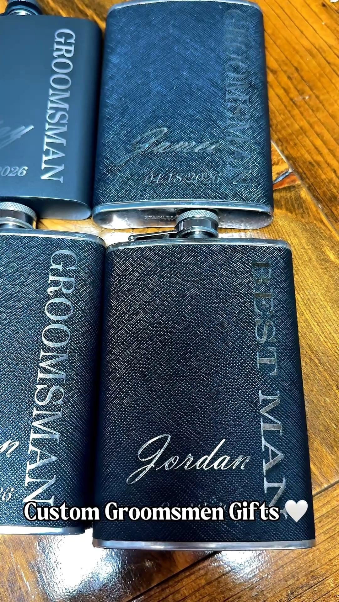 Personalized groomsmen gifts ✨ laser engraved flasks + tools all linked here for easy shopping 🤍

#LTKSeasonal #LTKHome #LTKWedding