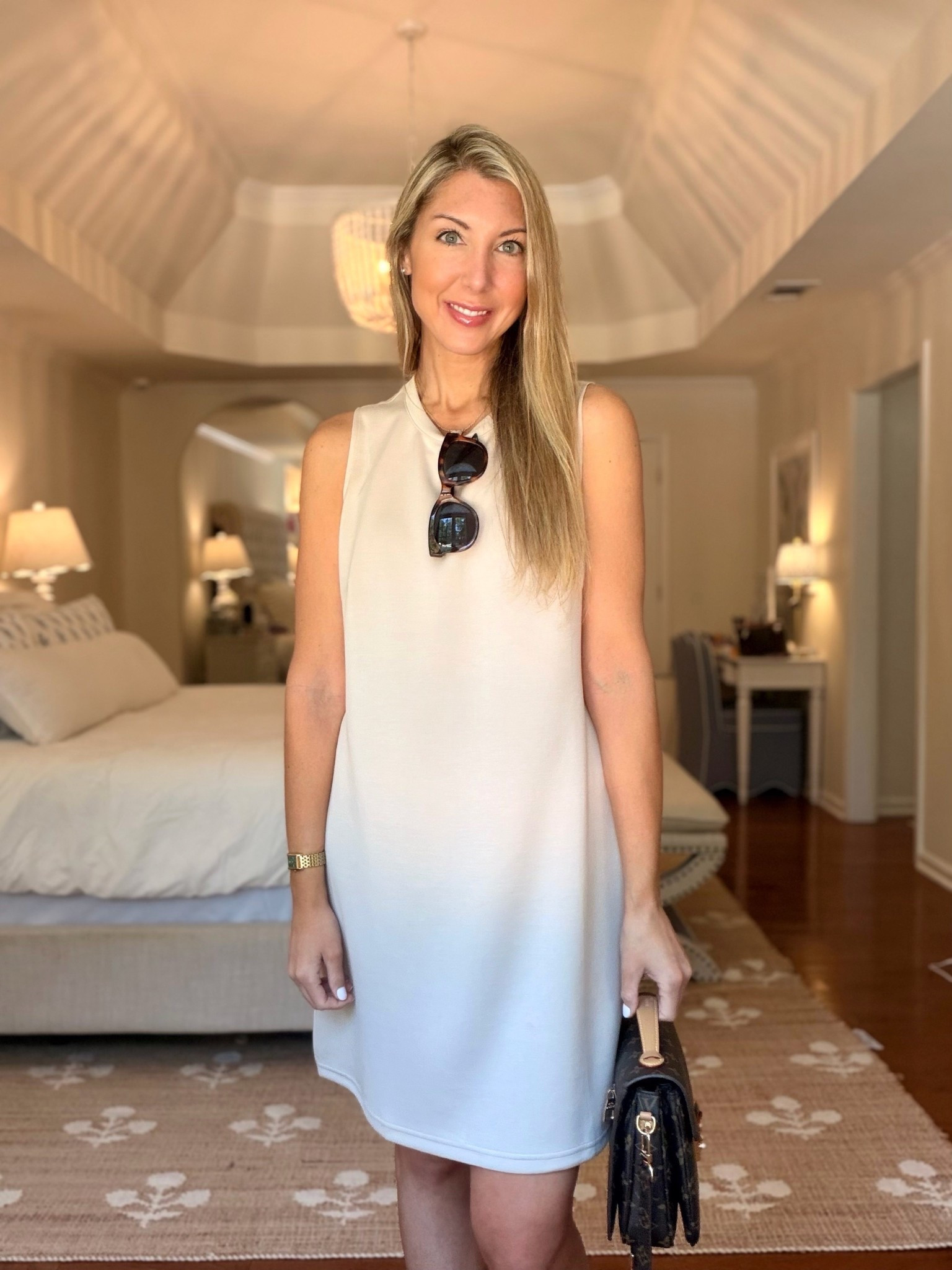 Amazon shift dress that’s perfect for summer! Add a denim jacket + neutral accessories to complete the look! Wearing a size medium! 

#LTKOver40 #LTKootd