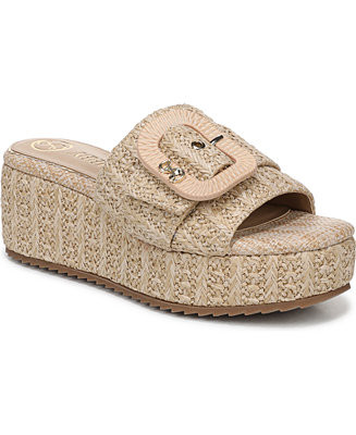 Women's Crysta2 Buckle Platform Wedge Sandals | Macy's