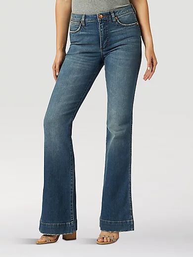 Women's Wrangler Retro® High Rise Trouser Jean in Shelby | Wrangler