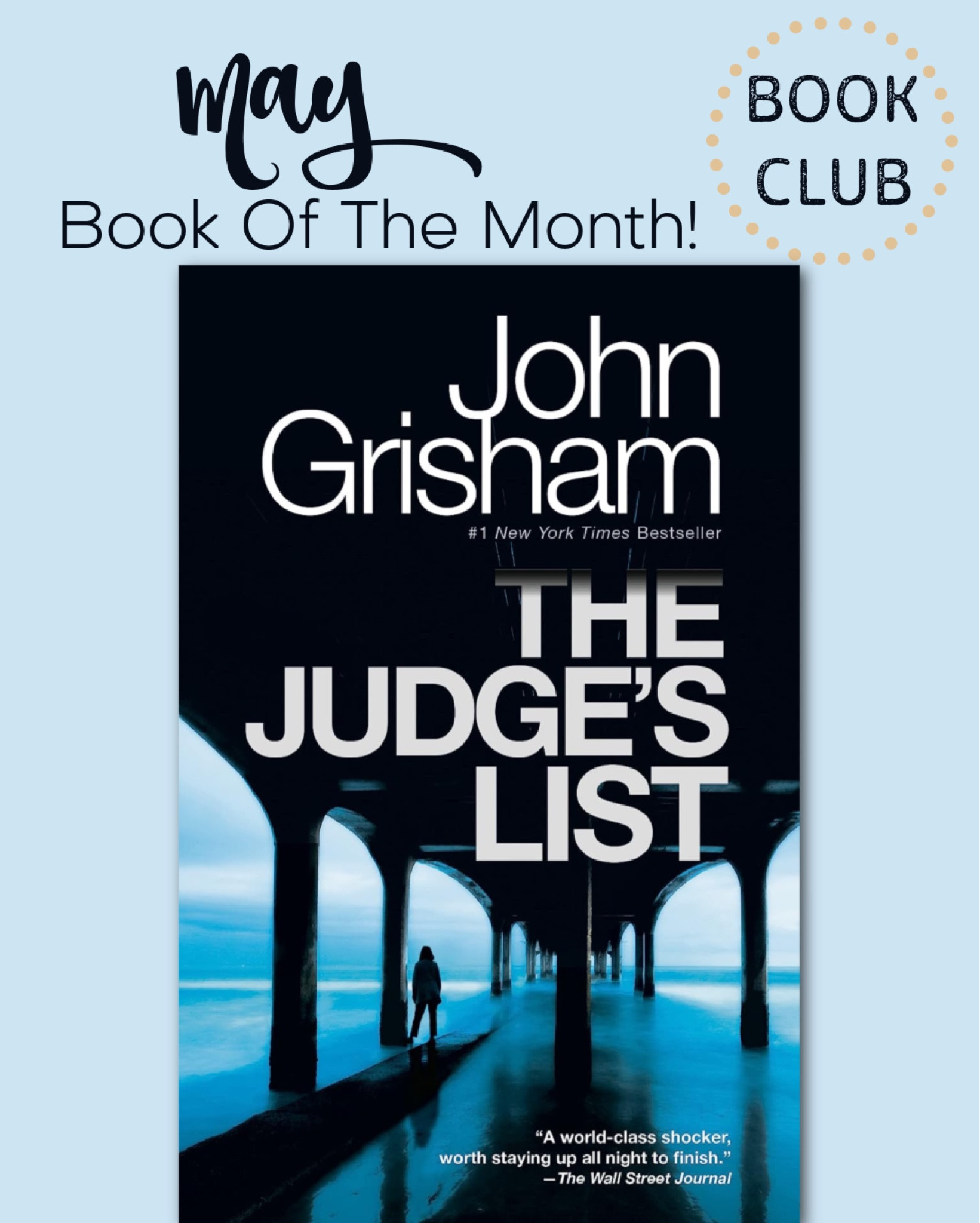 📚May Book Club: The Judge’s List by John Grisham. 

Join my online book club in my private Facebook group: https://www.facebook.com/share/YXtEH4rqbYmifvpE/?mibextid=UIerB5

#LTKGiftGuide #LTKSeasonal #LTKHome