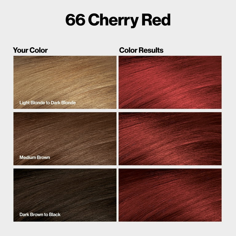 Revlon ColorSilk Permanent Hair Color, Bond Repair Complex, 66 Cherry Red, 1 pack | Walmart (US)