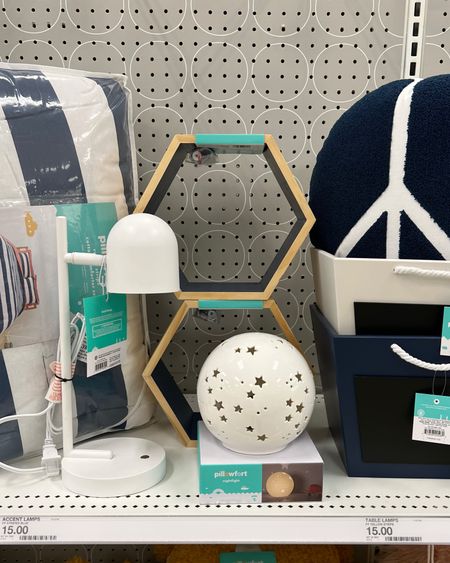 Everything to get you started on accessorizing a navy blue + white kids bedroom, complete with a starry nightlight that lights up the ceiling ✨

#LTKkids #LTKhome #LTKfamily