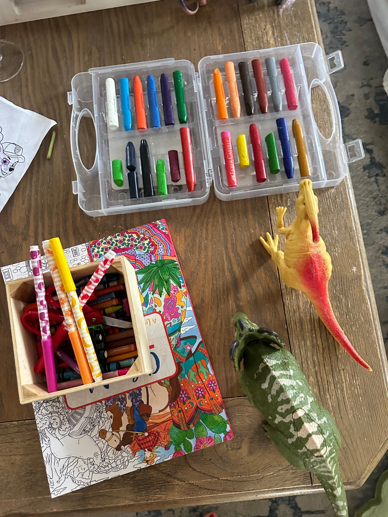 “Break resistant” crayons - this one box has lasted us three years!