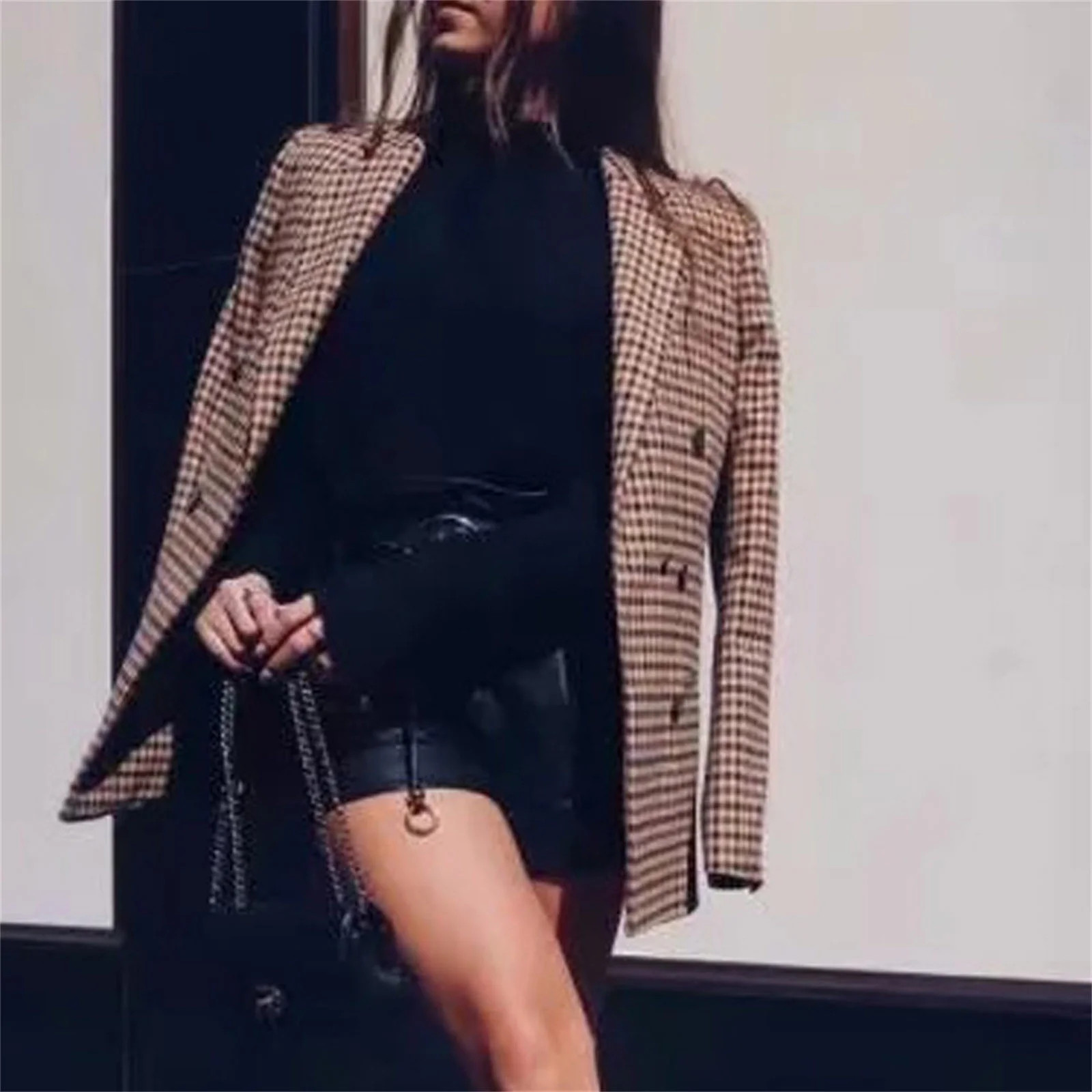 LIBRCLO Womens Blazer Suit Printed Long Sleeve Pocket, Professional Office Work Wear, Elegant Com... | Walmart (US)