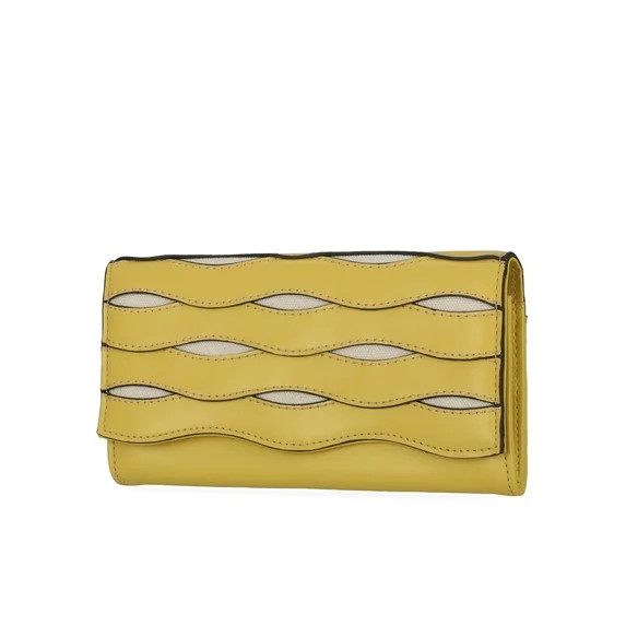 Free Assembly Women's Avery Cut Out Clutch Wallet, Sunset and Cream | Walmart (US)
