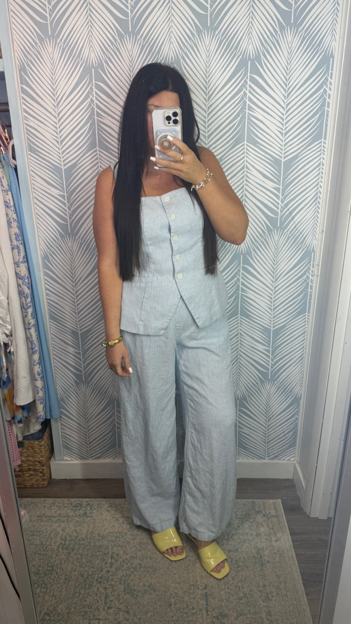 Workwear office outfit ootd 
Summer office style 
Summer Friday 

Size down - runs large 
Walmart Find seersucker

#LTKWorkwear #LTKFindsUnder100 #LTKOver40