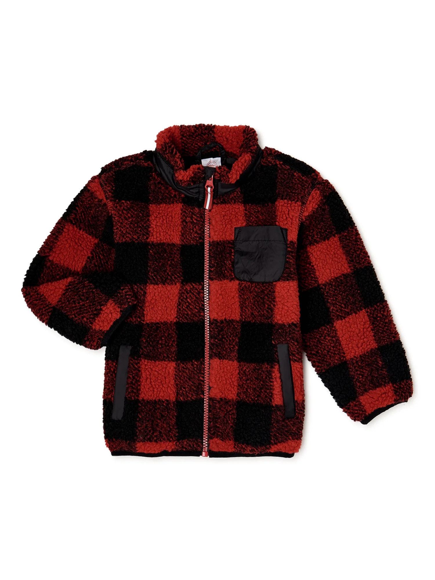 Wonder Nation Baby & Toddler Sherpa Jacket, Sizes 0M-5T - Walmart.com | Walmart (US)