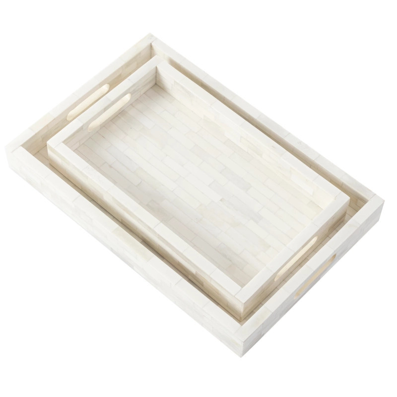 Natural Bone Inlay Tray | Annie Selke