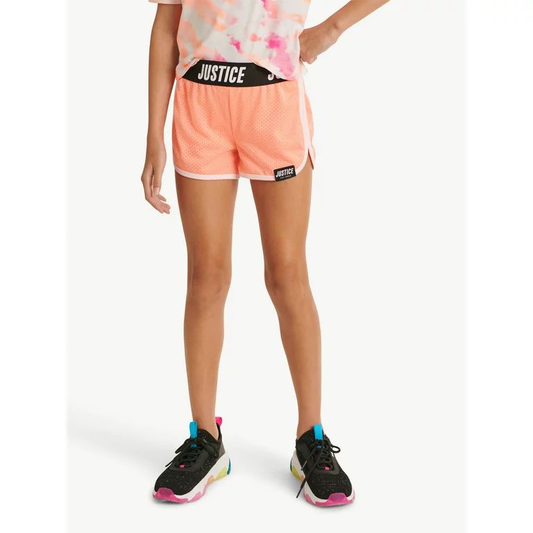 Justice Girl's Everyday Faves Mesh Dolphin Shorts, Sizes XS-XLP | Walmart (US)