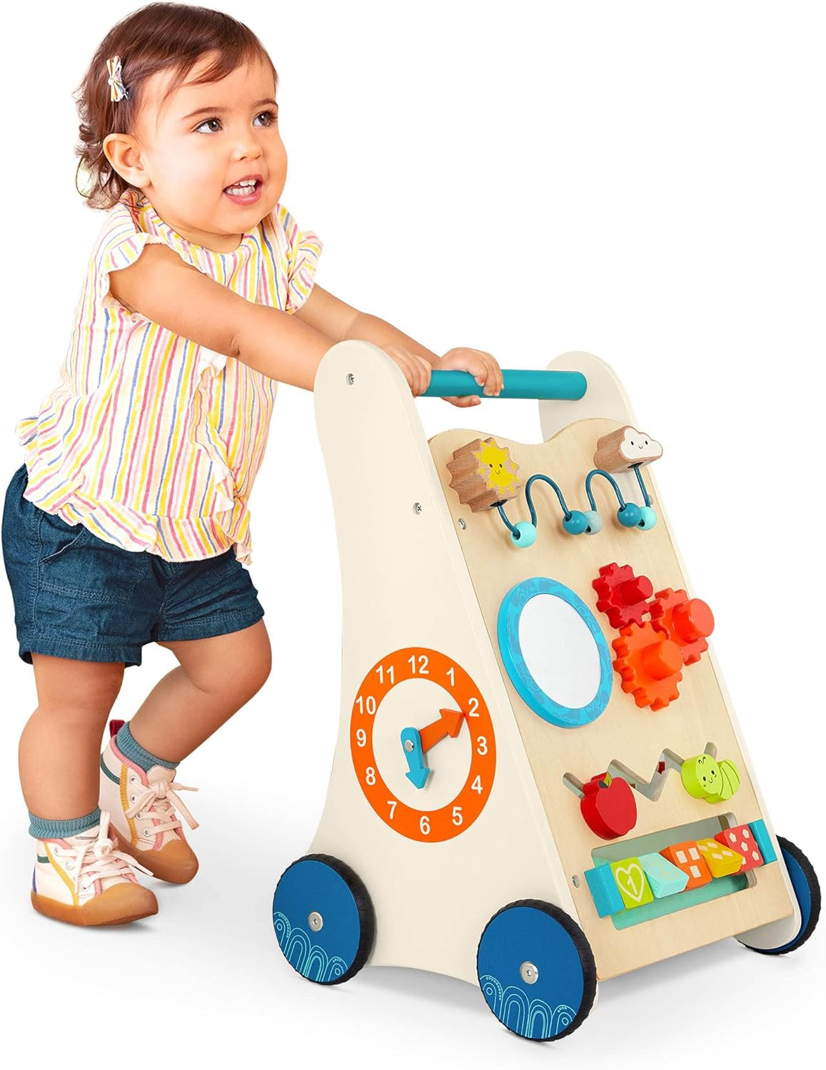 B. toys – Little Learning Steps – Wooden Activity Walker – 7 Educational Activities – Lea... | Amazon (US)