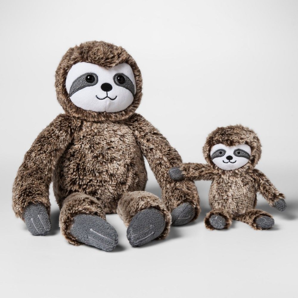 Plush with Rattle Sloth - Cloud Island Brown | Target