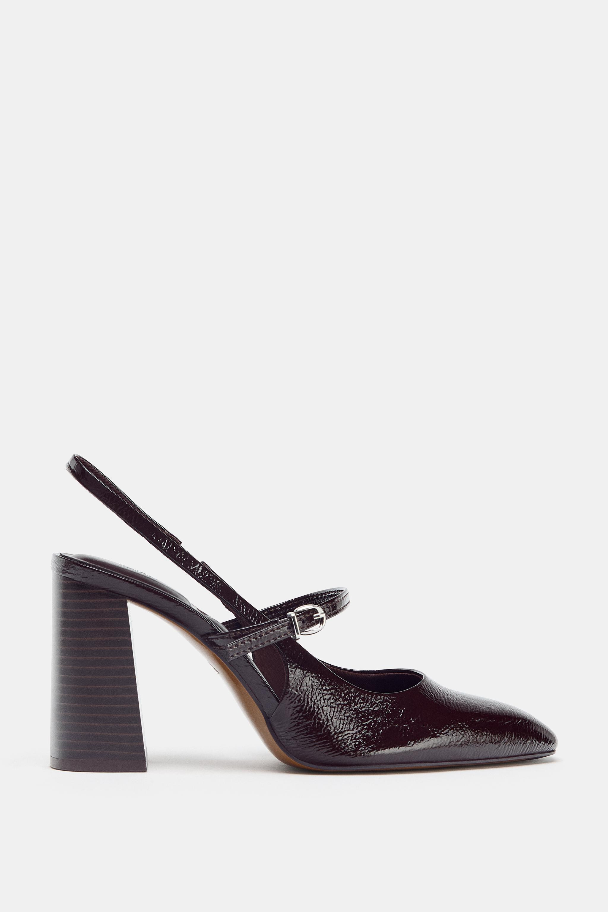 PATENT FINISH MARY JANE HEELS | Zara US