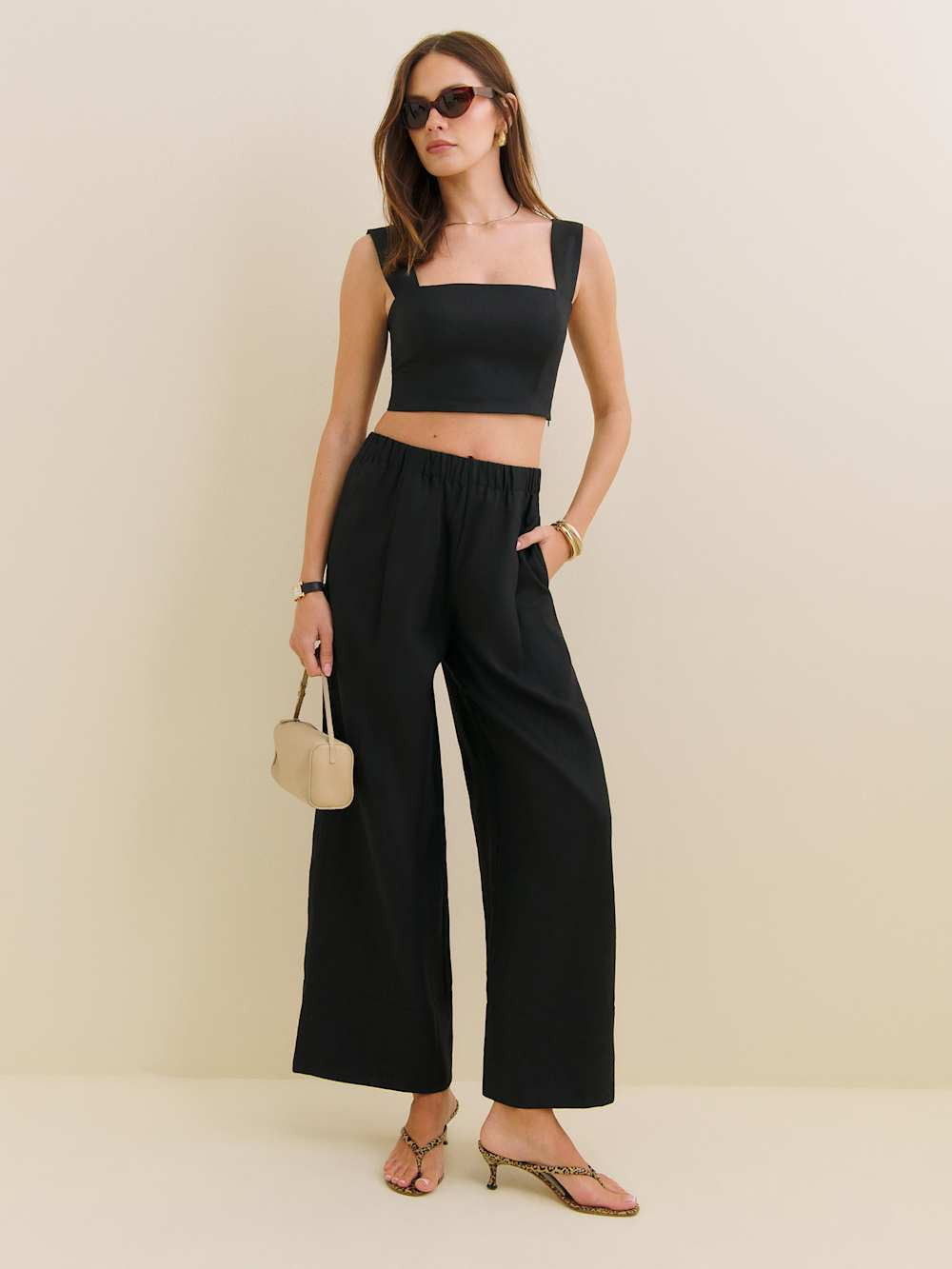 Jasmine Linen Top | Reformation (Global)