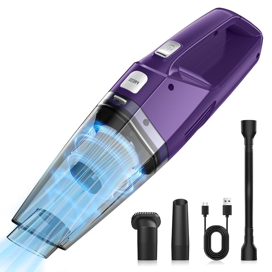 Handheld Vacuum Cordless,Car Vacuum Cleaner Portable with Powerful Suction/Multi Accessories,Low-... | Amazon (US)