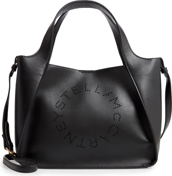 Perforated Logo Faux Leather Satchel | Black Bag Bags | Crossbody Bag | Designer Bags | Nordstrom