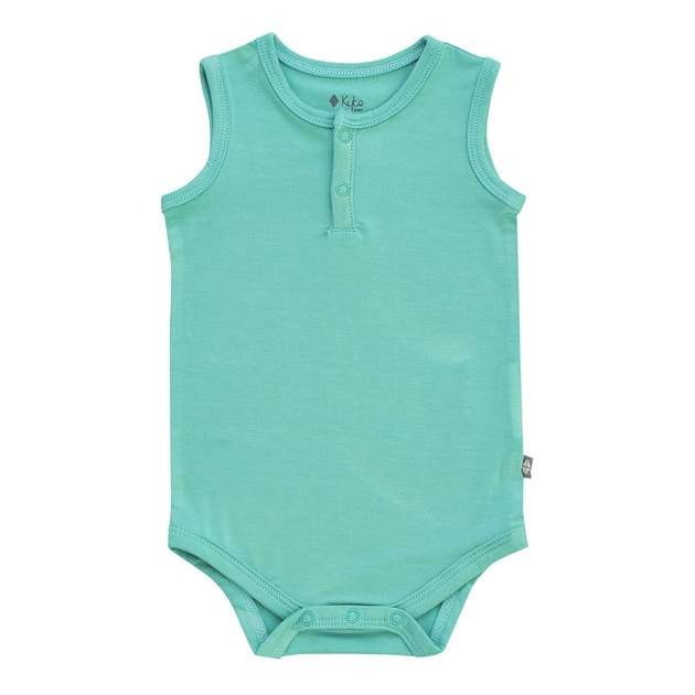 Sleeveless Bodysuit in Jade | Kyte BABY