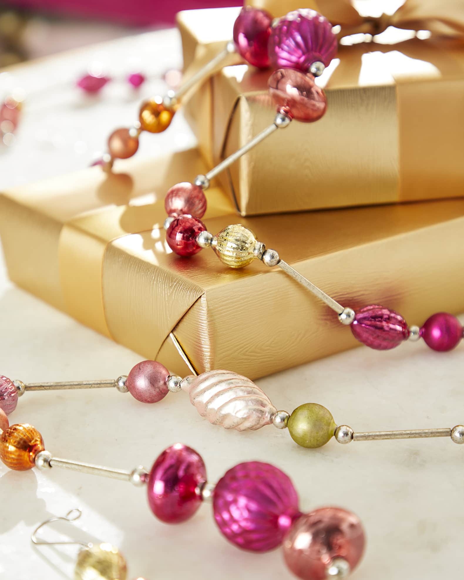 72" Multicolor Glass Garland | Neiman Marcus