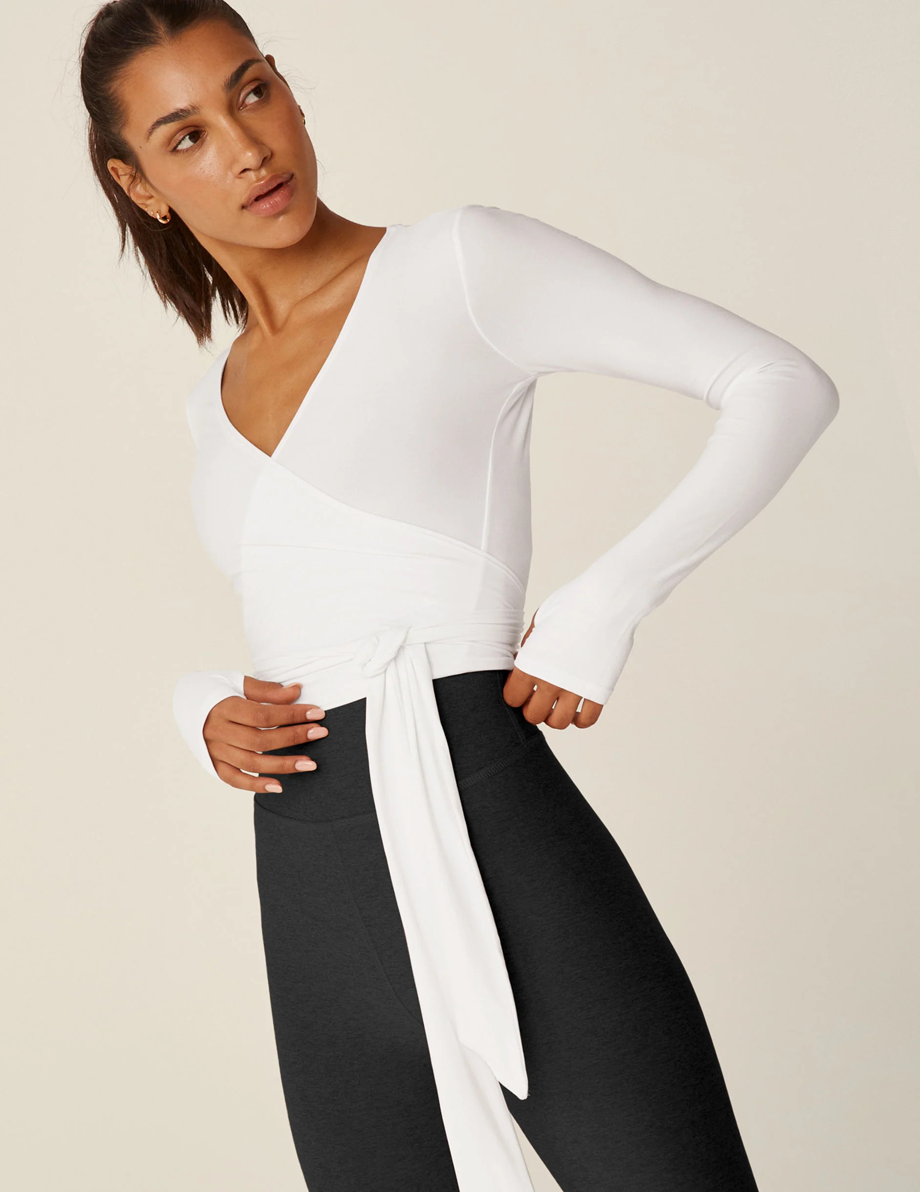 Featherweight Waist No Time Wrap Top | Beyond Yoga | Beyond Yoga