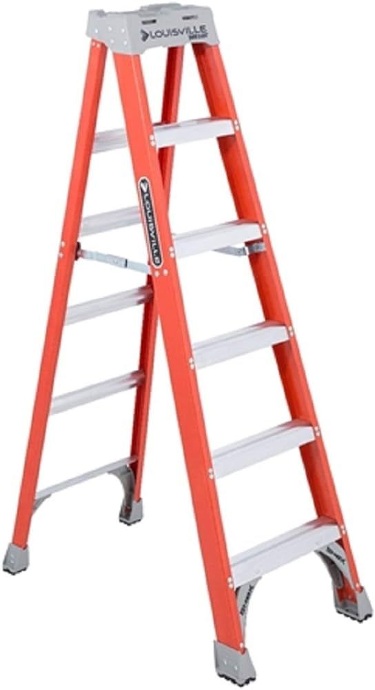 Louisville Ladder 6-Foot Fiberglass Step Ladder, 300-Pound Capacity, FS1506 | Amazon (US)