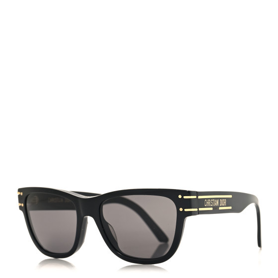 Diorsignature S6U Square Sunglasses Black | FASHIONPHILE (US)