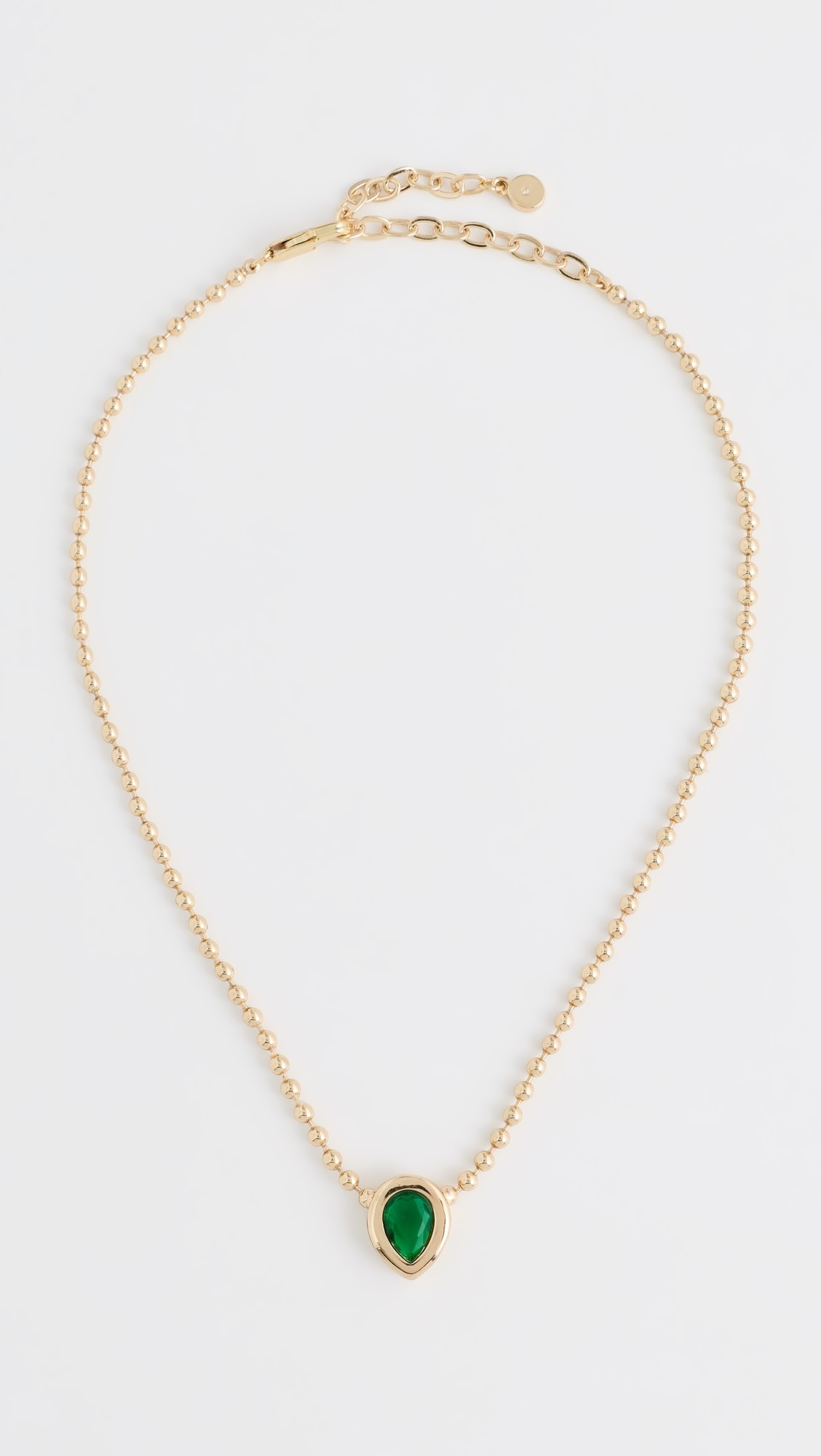 Ettika Teardrop Bezel Ball Chain Necklace | Shopbop | Shopbop
