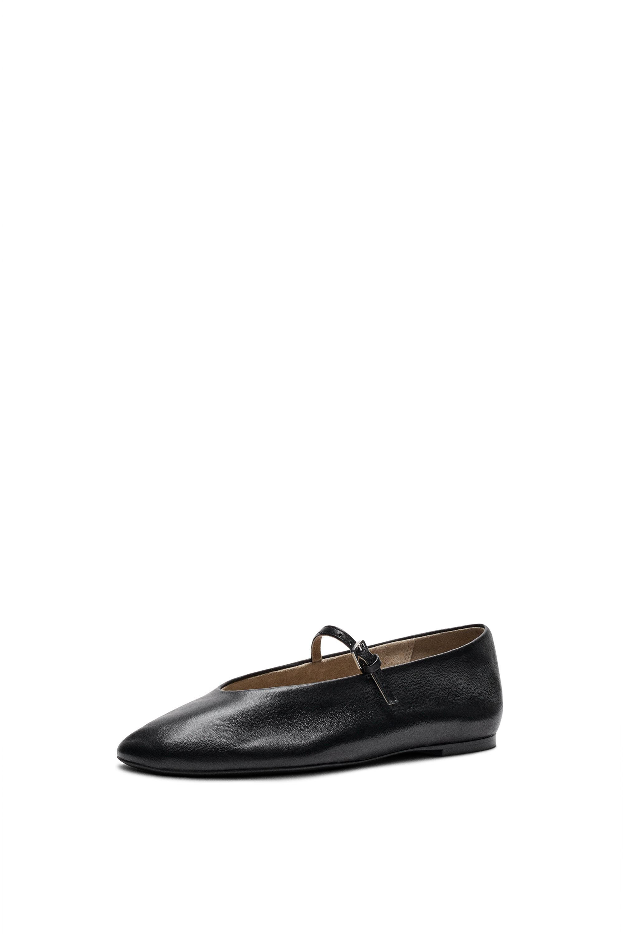 Soft leather ballerinas - BLACK | Massimo Dutti UK