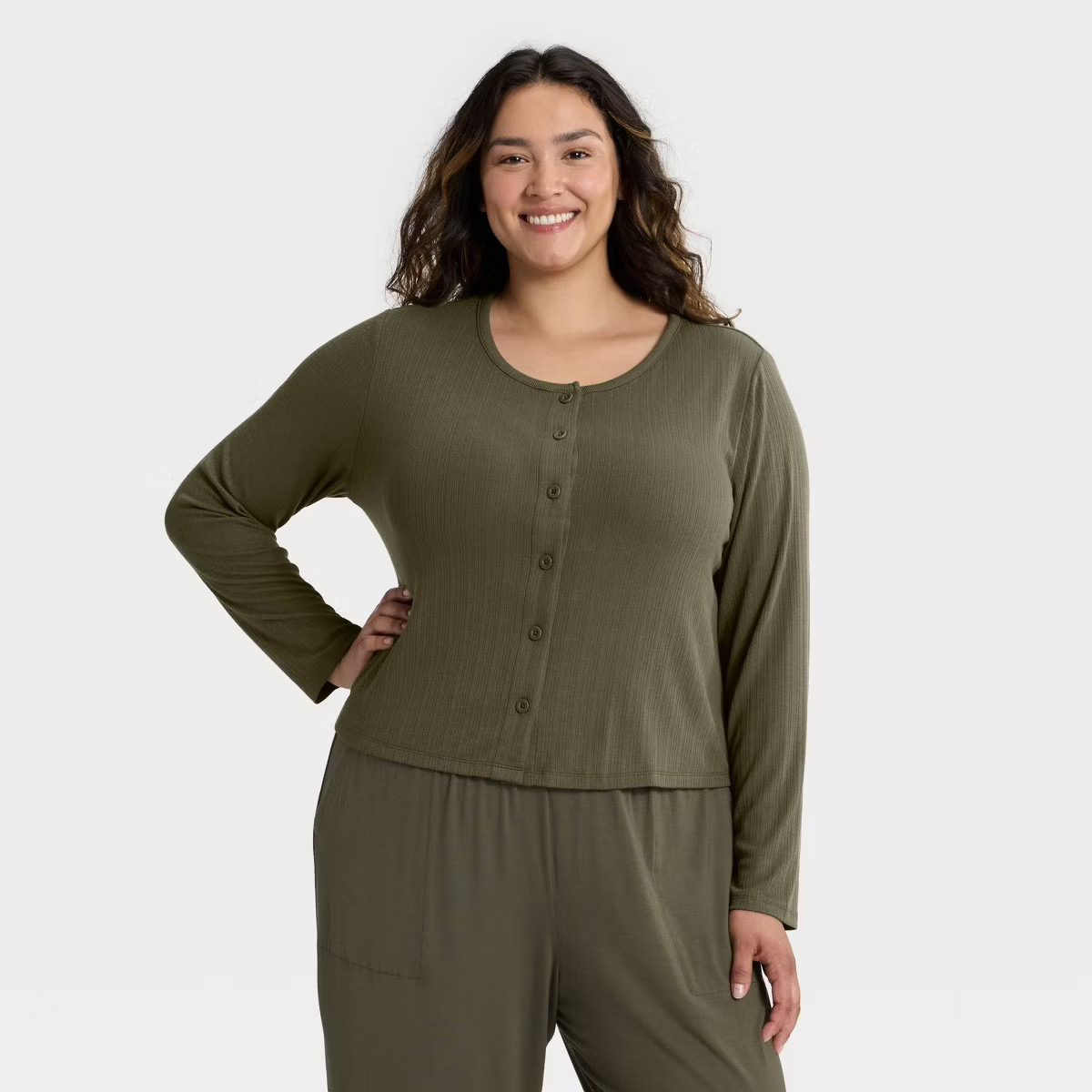 Women's Ribbed Pajama Cardigan - Auden™ | Target