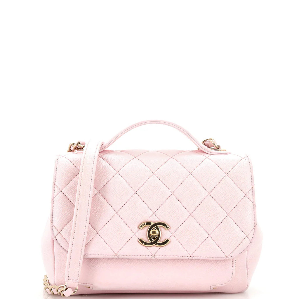 Business Affinity Flap Bag Quilted Caviar Small | Rebag