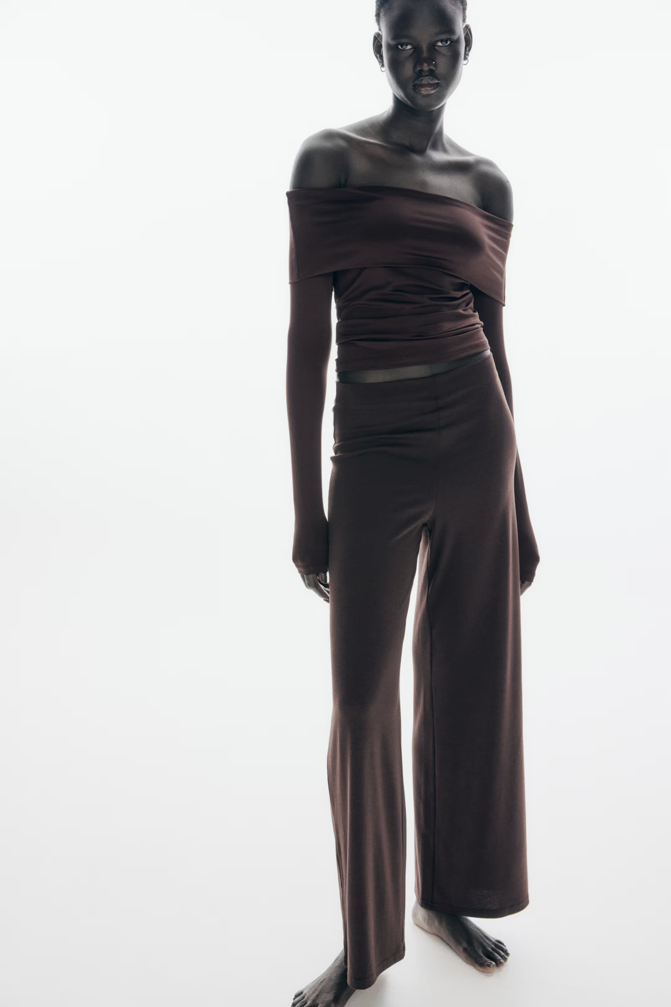 Wide jersey trousers | H&M (UK, MY, IN, SG, PH, TW, HK)