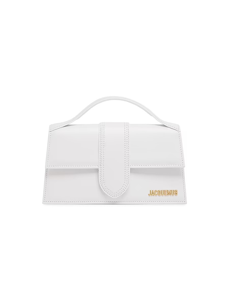 Women's Le Grand Bambino Leather Top-Handle Bag - White | Saks Fifth Avenue