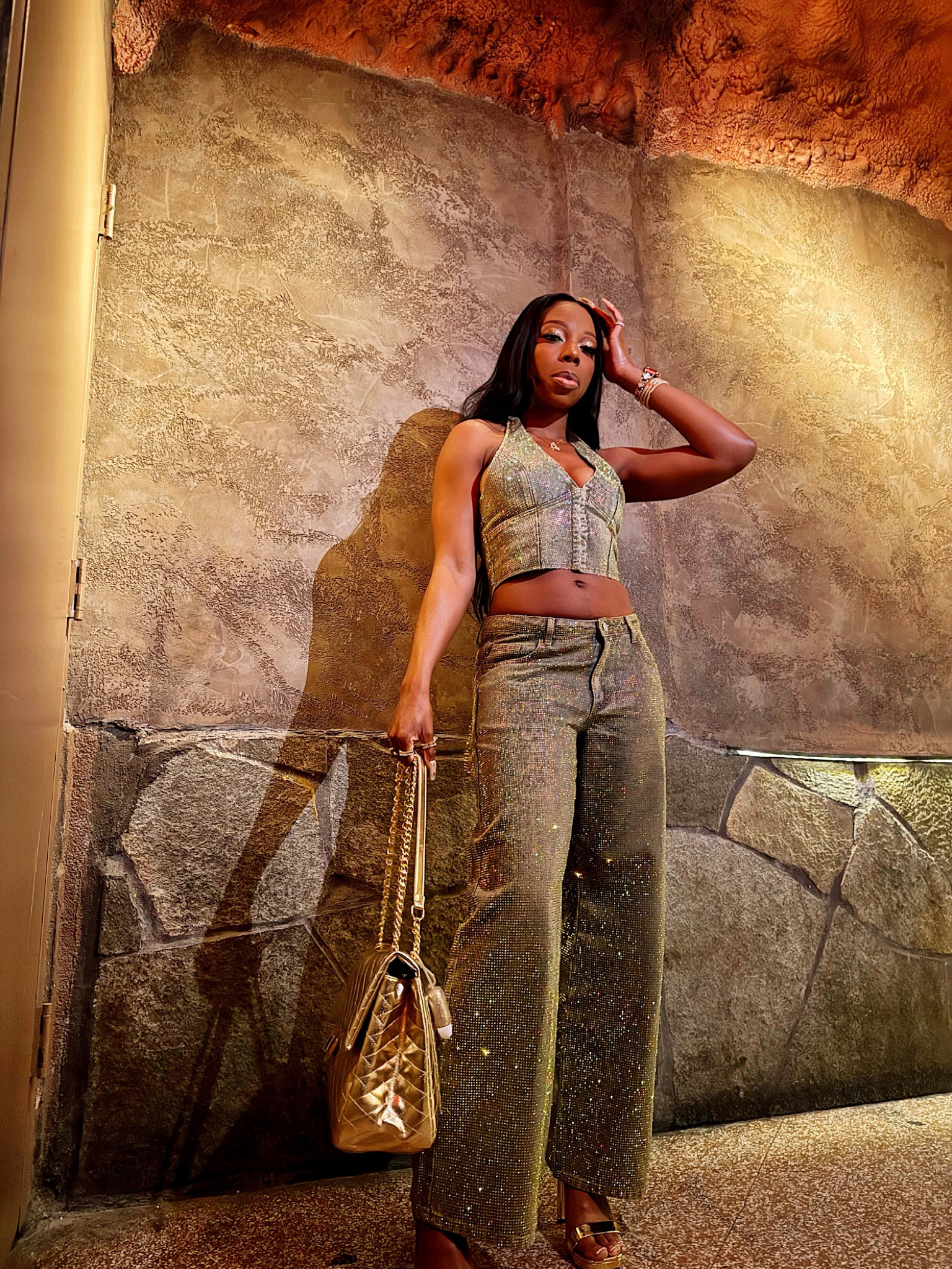 I got so many compliments on this rhinestone denim matching set from Windsor, when I wore it out to dinner in NYC 🗽✨

I'm wearing the halter top in a size small (true to size), and the wide leg jeans in a medium (they run small, but they're tall girl friendly!).

This is a perfect going out outfit for summer nights, or a elevated casual date night outfit.

#LTKootd #LTKTall