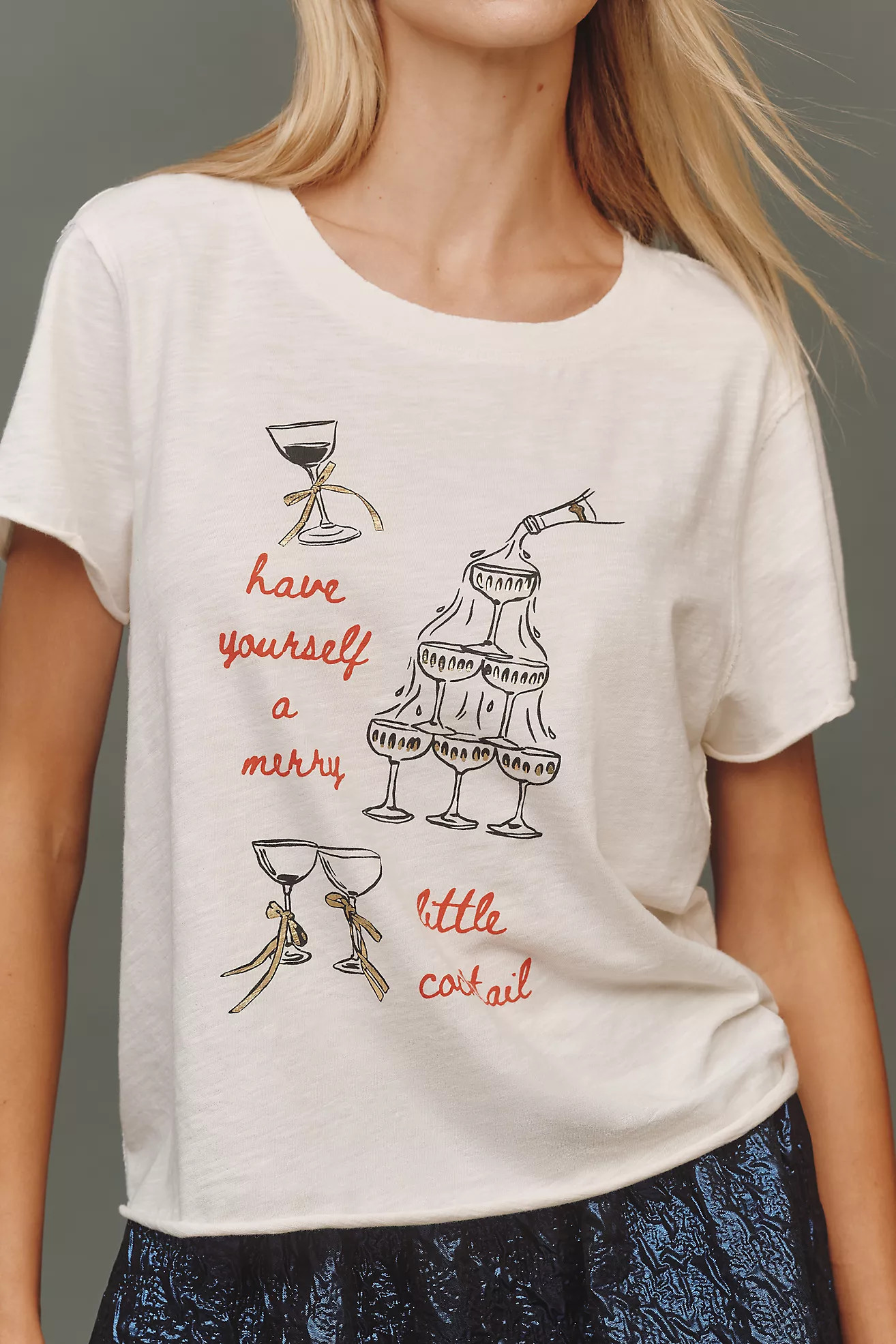 Maeve x Daniela Berkhout Merry Cocktail Tee | Anthropologie (US)