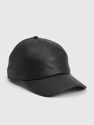 Faux-Leather Baseball Hat | Gap (US)
