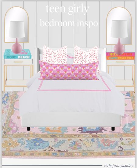 Teen girly bedroom idea. Loving the pops of pink and gold! 

#LTKstyletip #LTKkids #LTKhome
