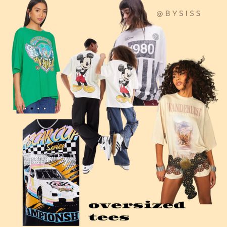 Oversized tshirts, the style we wear a lot this Spring found the most amazing printed ones we love. 
Always ordering them in the biggest size :)
Revolve, boohoo, asos design, Mickey tee, streetstyle spring 

#LTKfindsunder50 #LTKfindsunder100 #LTKU