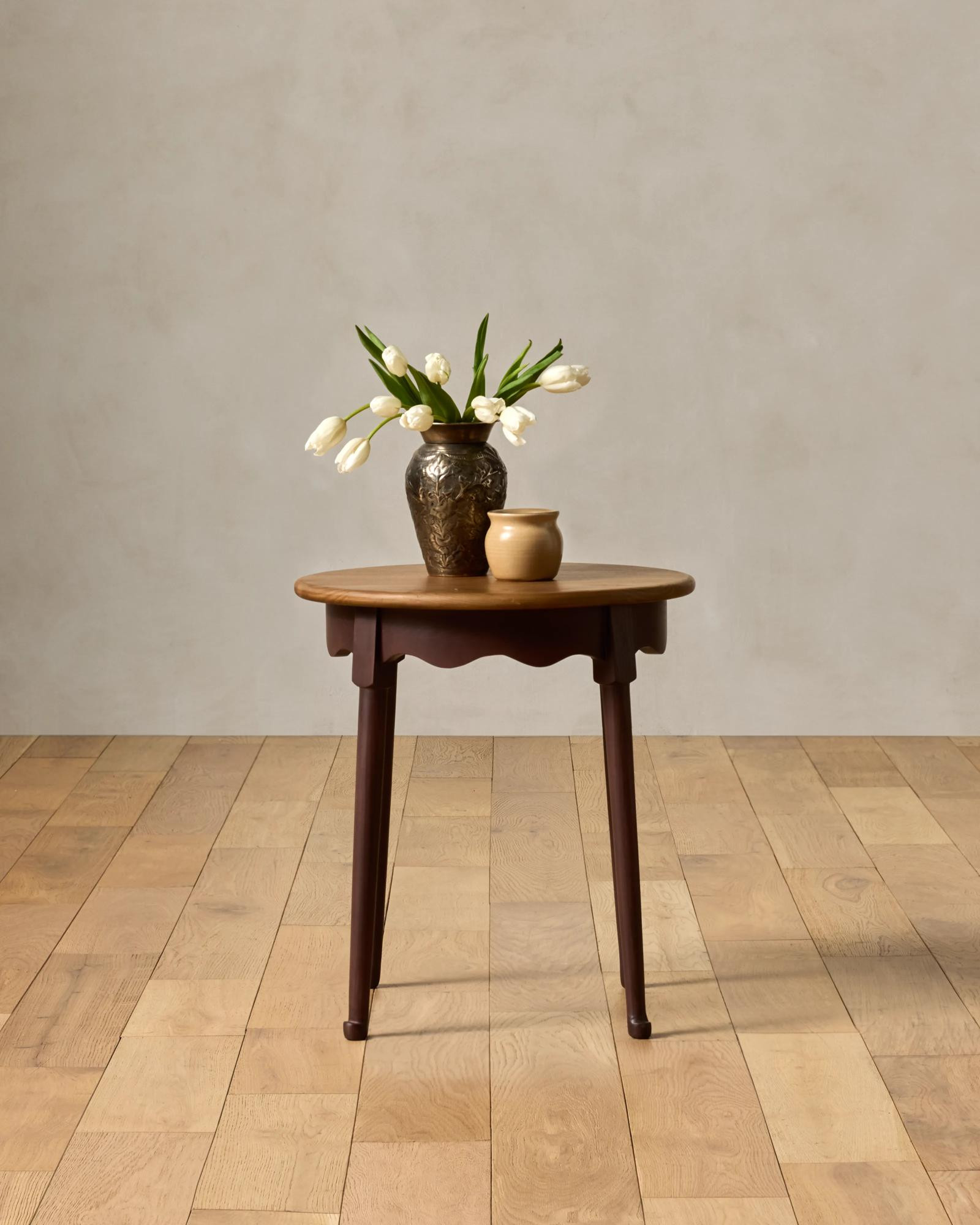 Kingston Accent Table - Honey Ash / Mauve Brown 20W x 21.5H x 20D | Joon Loloi