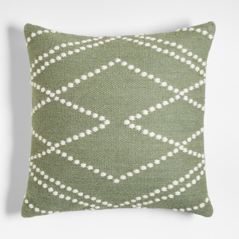 Byzan 23" Sage Kilim Pillow | Crate & Barrel | Crate & Barrel