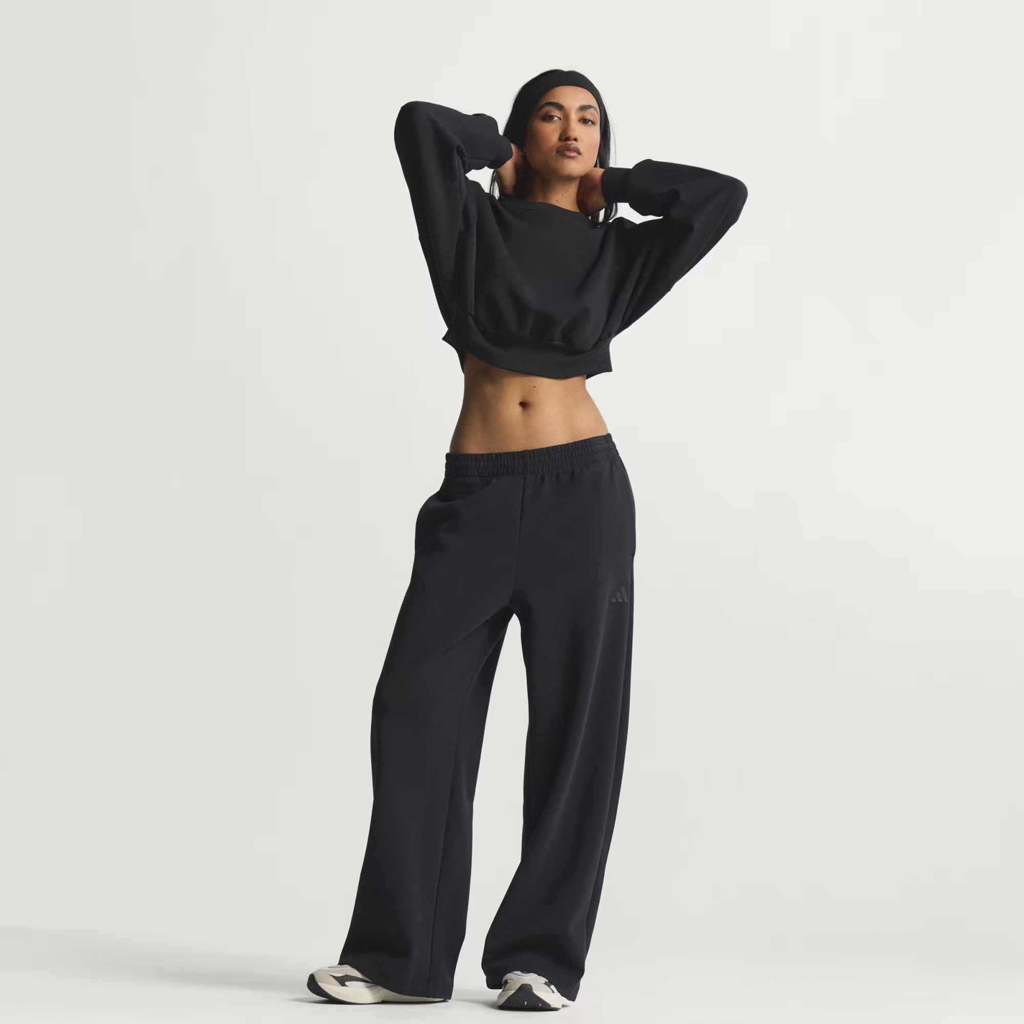 adidas SOFT LUX STRAIGHT LEG PANTS - Black | Free Shipping with adiClub | adidas US | adidas (US)