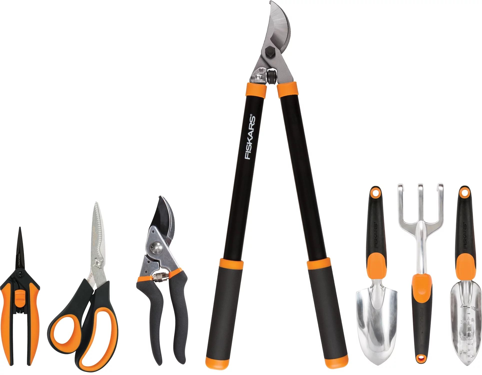 Fiskars Garden Tool Essentials Set with Steel Blades, 7 Piece Bundle | Walmart (US)