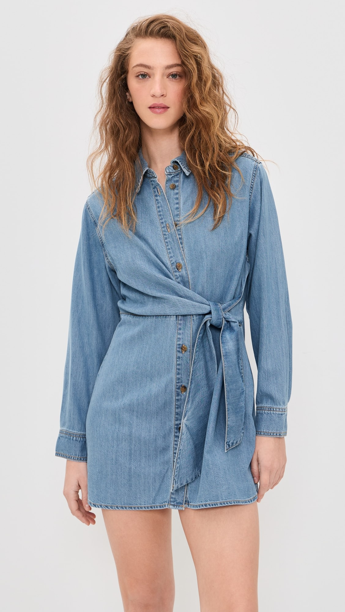Denim Wrap Shirt Dress | Shopbop