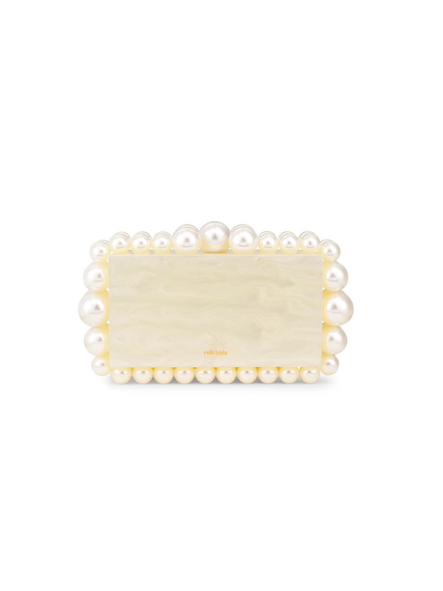 Women's Eos Bauble Acrylic Box Clutch - Ivory | Saks Fifth Avenue