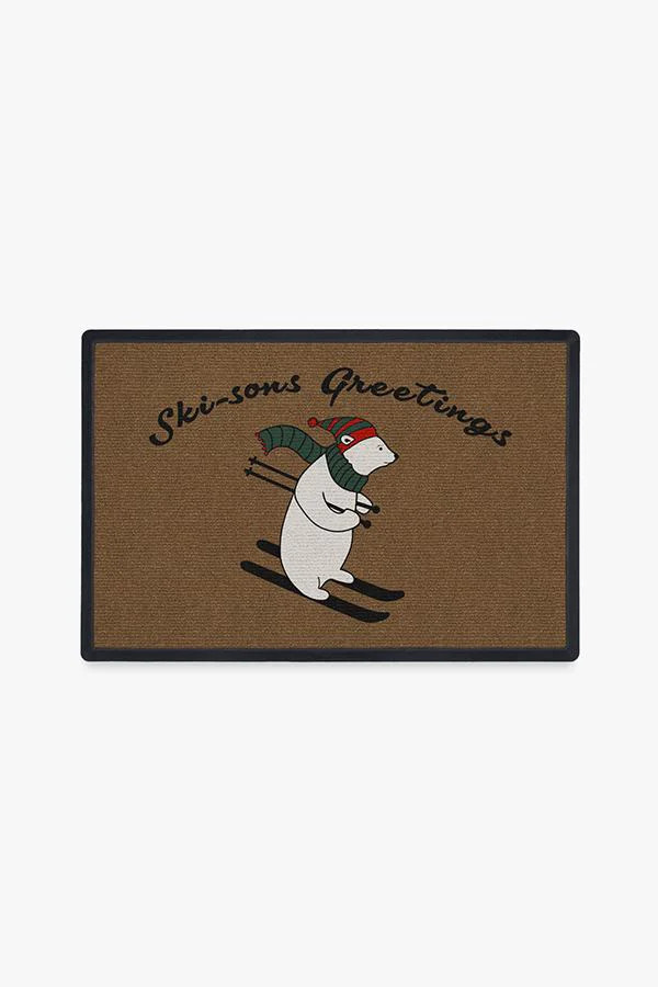 Ski-Sons Greetings Doormat | Ruggable