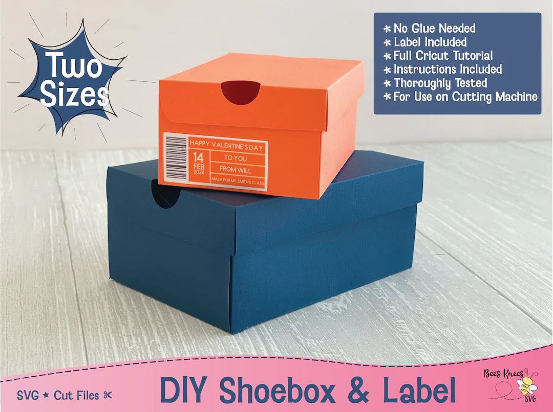 Sneaker Shoebox SVG, Mini Tiny Small Shoebox Template, Cricut or Silhouette Cut File - Etsy | Etsy (US)