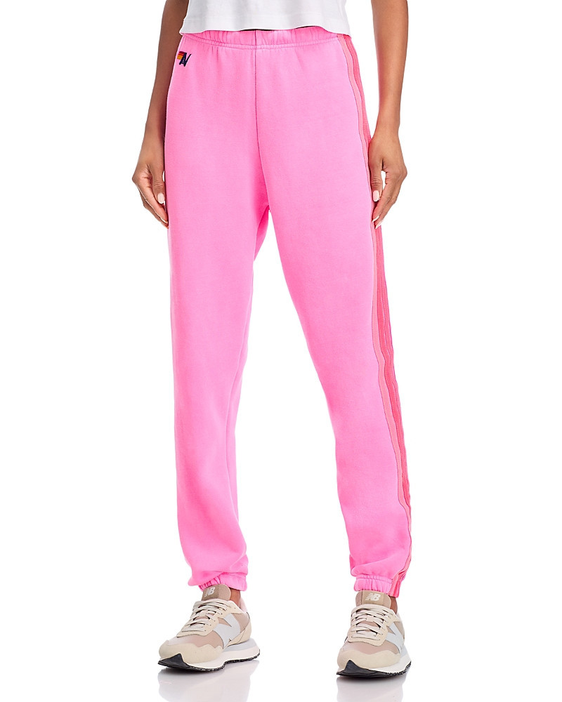 Aviator Nation Rainbow Stripe Sweatpants in Neon Pink - Exclusive | Bloomingdale's (US)