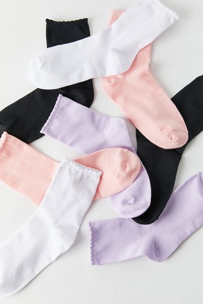Mini Scallop Crew Sock | Urban Outfitters (US and RoW)