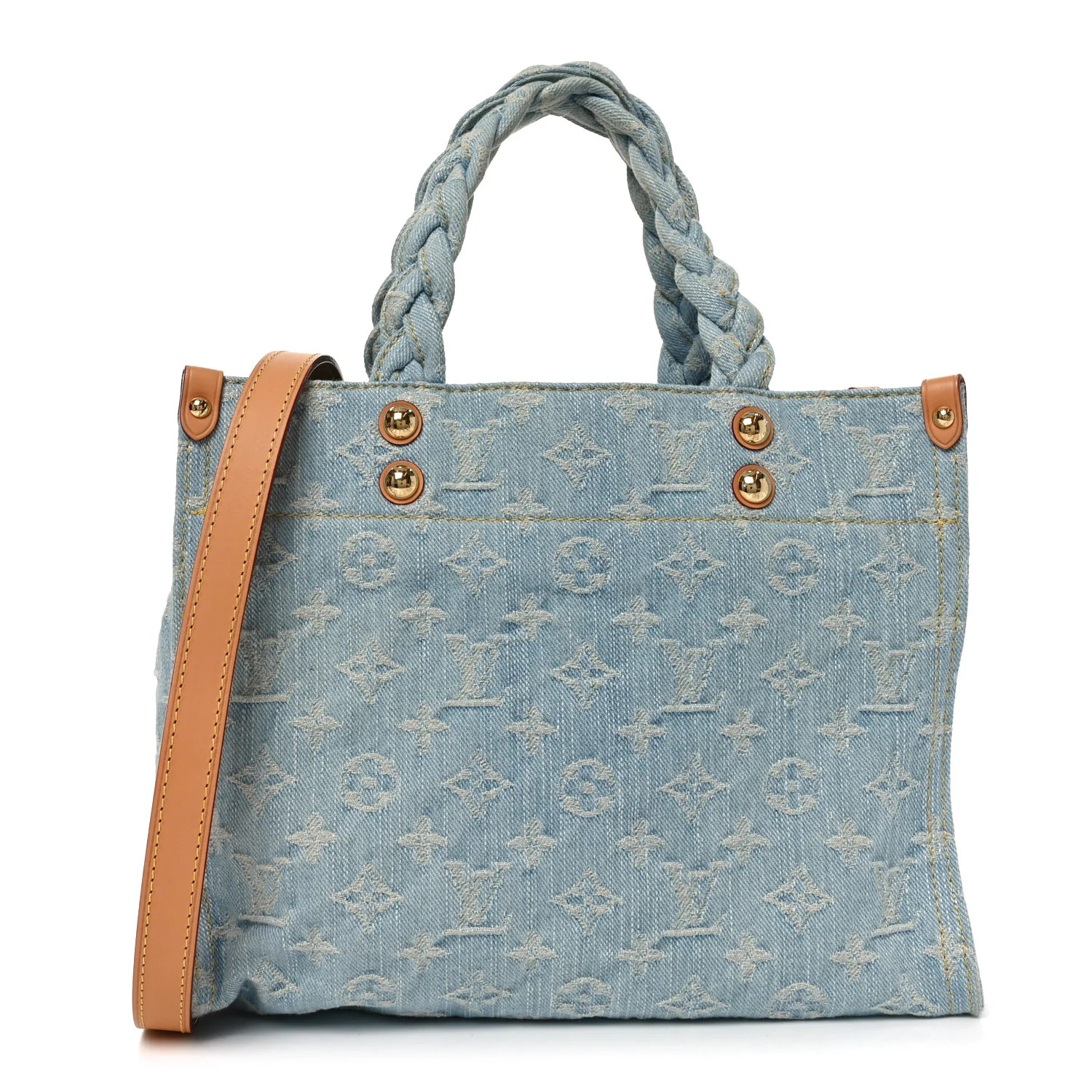 Louis Vuitton Monogram Washed Denim Let Go PM Sky Blue 1826965 | FASHIONPHILE (US)