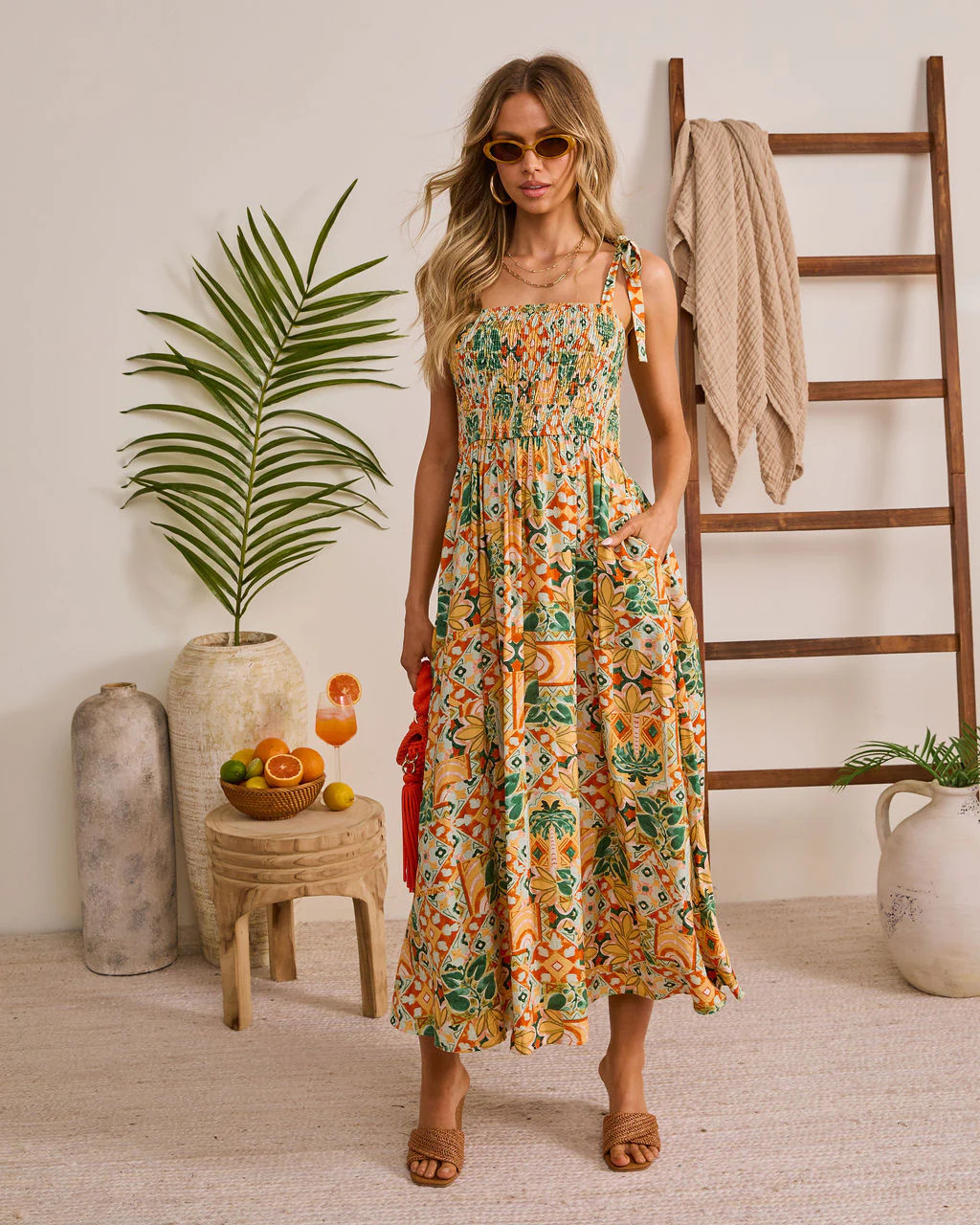 Ocean Light Tropical Print Maxi Dress | VICI