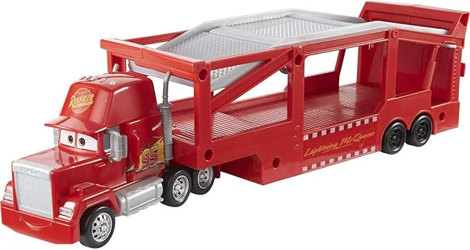 Mattel Disney and Pixar Cars Mack Hauler, 13-inch Toy Transporter Truck with Ramp & Carry Storage... | Amazon (US)